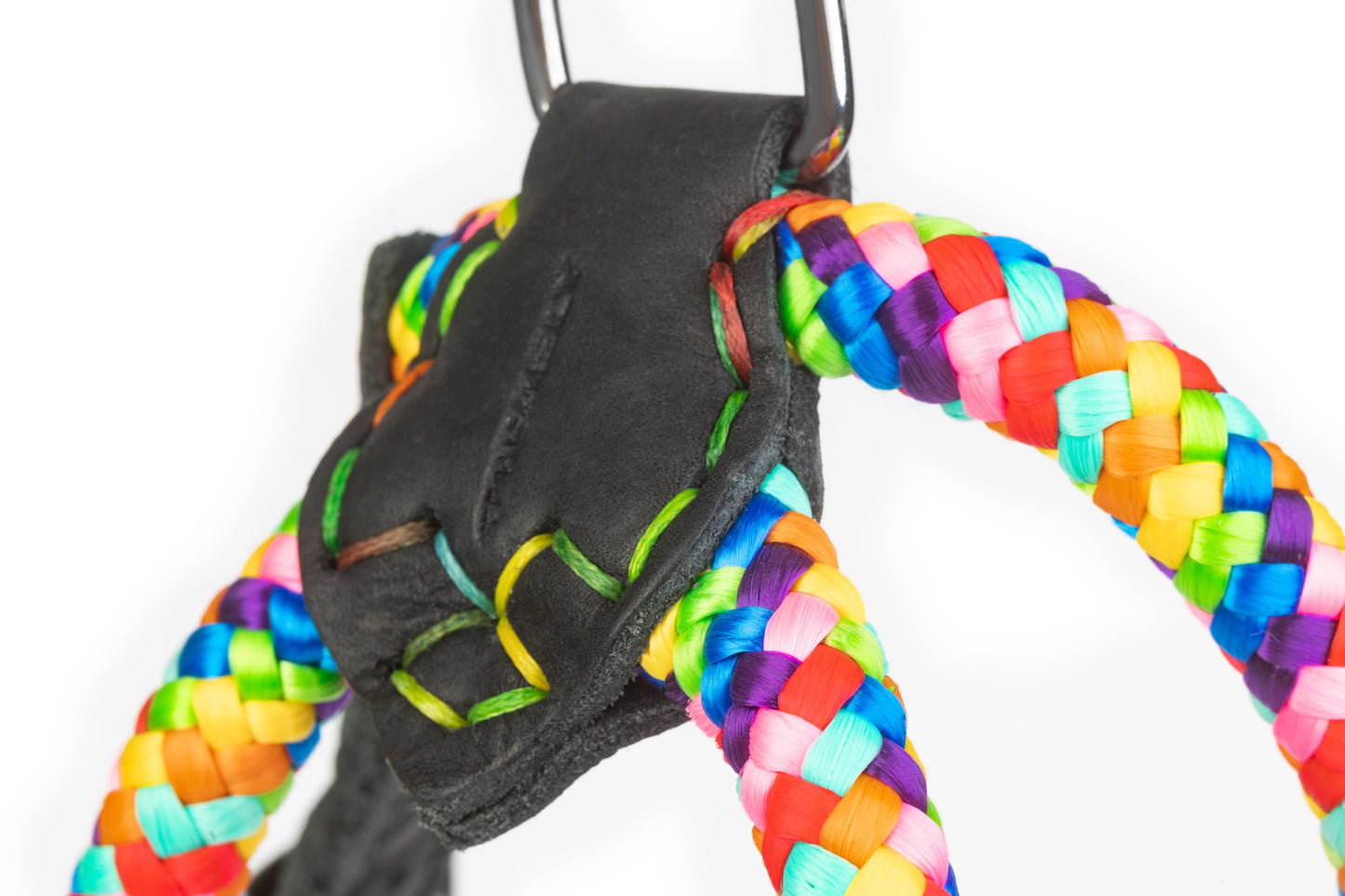 Dog NO PULL Harness RAINBOW Rope Prevents Matting Hand-sewn