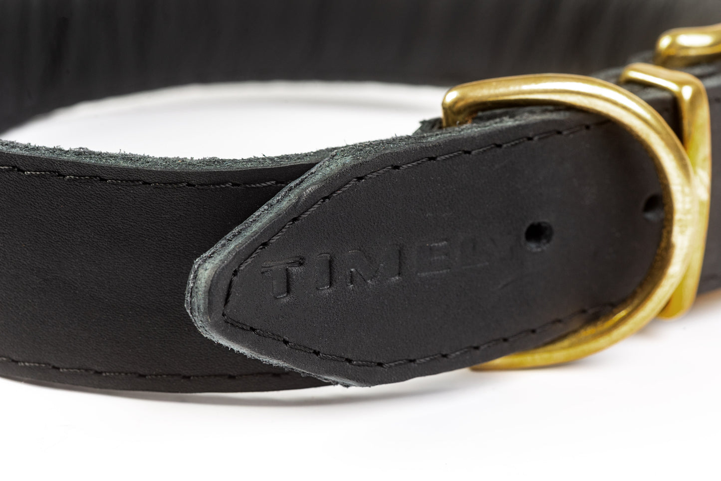 Premium Handmade Dog Collar – Brown Leather with Solid Hardware | Stylish & Comfortable | Genuine Oiled Leather