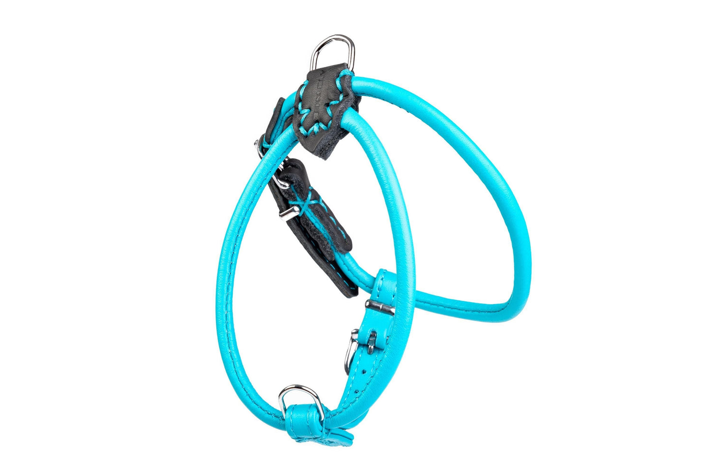Handcrafted Hypoallergenic No-Pull Dog Harness – Rounded Italian Leather, Prevents Matting & Skin Irritation