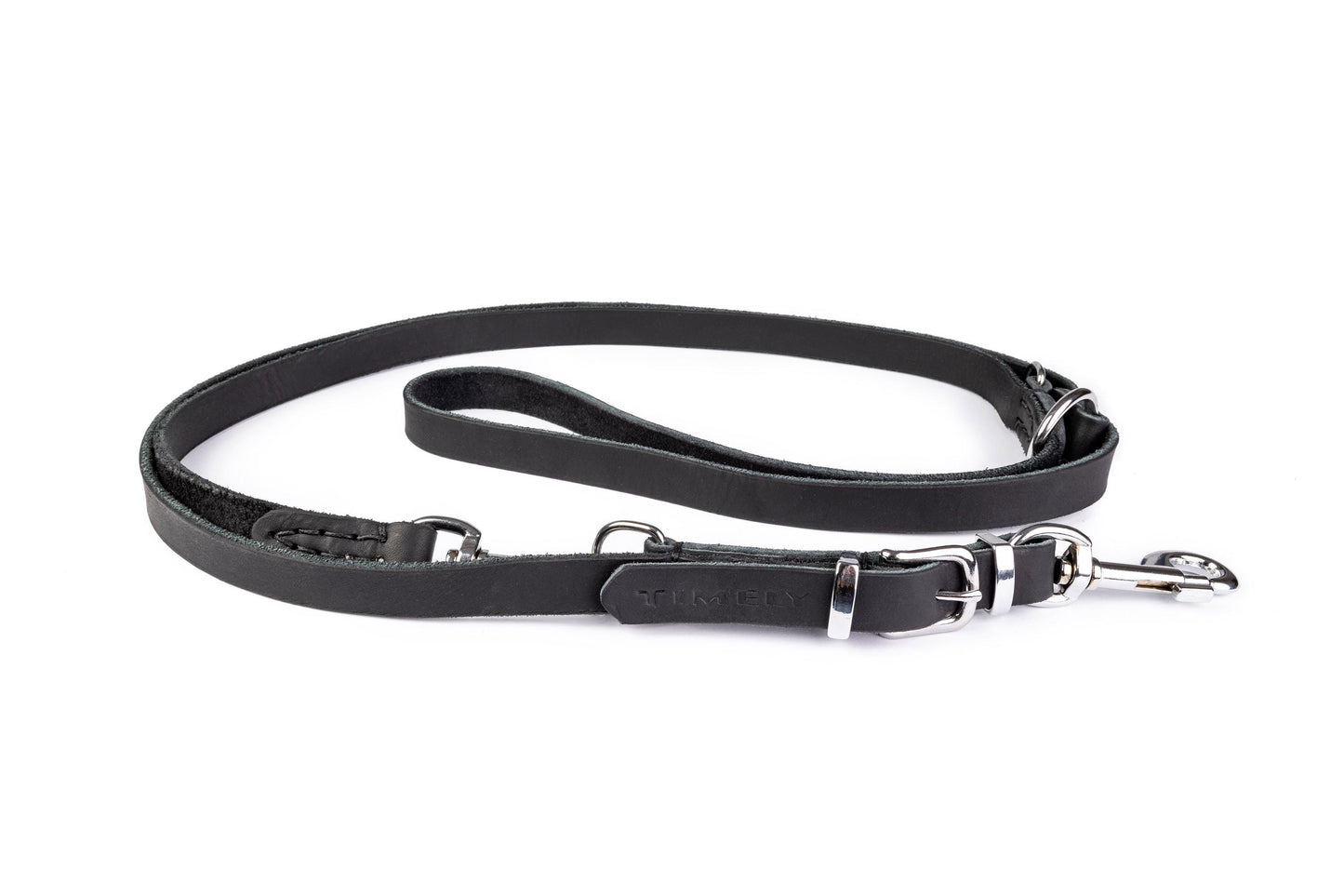 Handmade Adjustable Brown Leather Leash 20mm-220cm– Crafted from Premium Oil-Tanned Leather with Solid Brass Hardware 6 in 1 leash